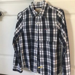 Plaid Hollister button down